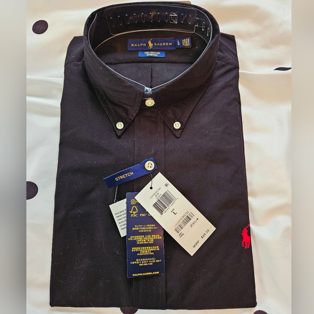 Ralph Lauren Black Casual Button Down Shirt